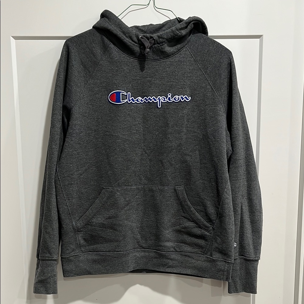 Champion Men's Gray Hoodie Sweater